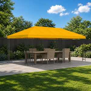 Kryt stanu altánu 6 x 3 m Žlutá Polyester 190 - obrázek 1
