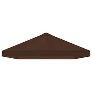 Kryt stanu altánu 6 x 3 m Hnědá Polyester 190 - obrázek 4