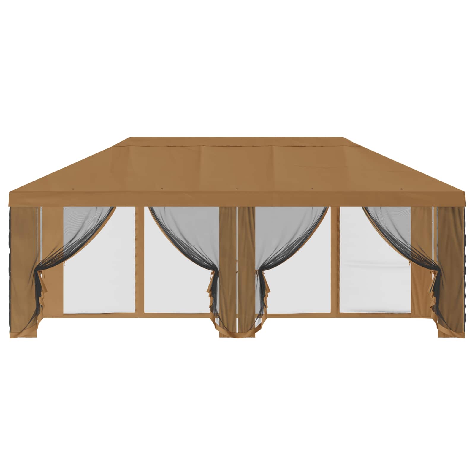 Gazebo Hoes met Zijwanden 6 x 3 m Beige Polyester 190 image 5