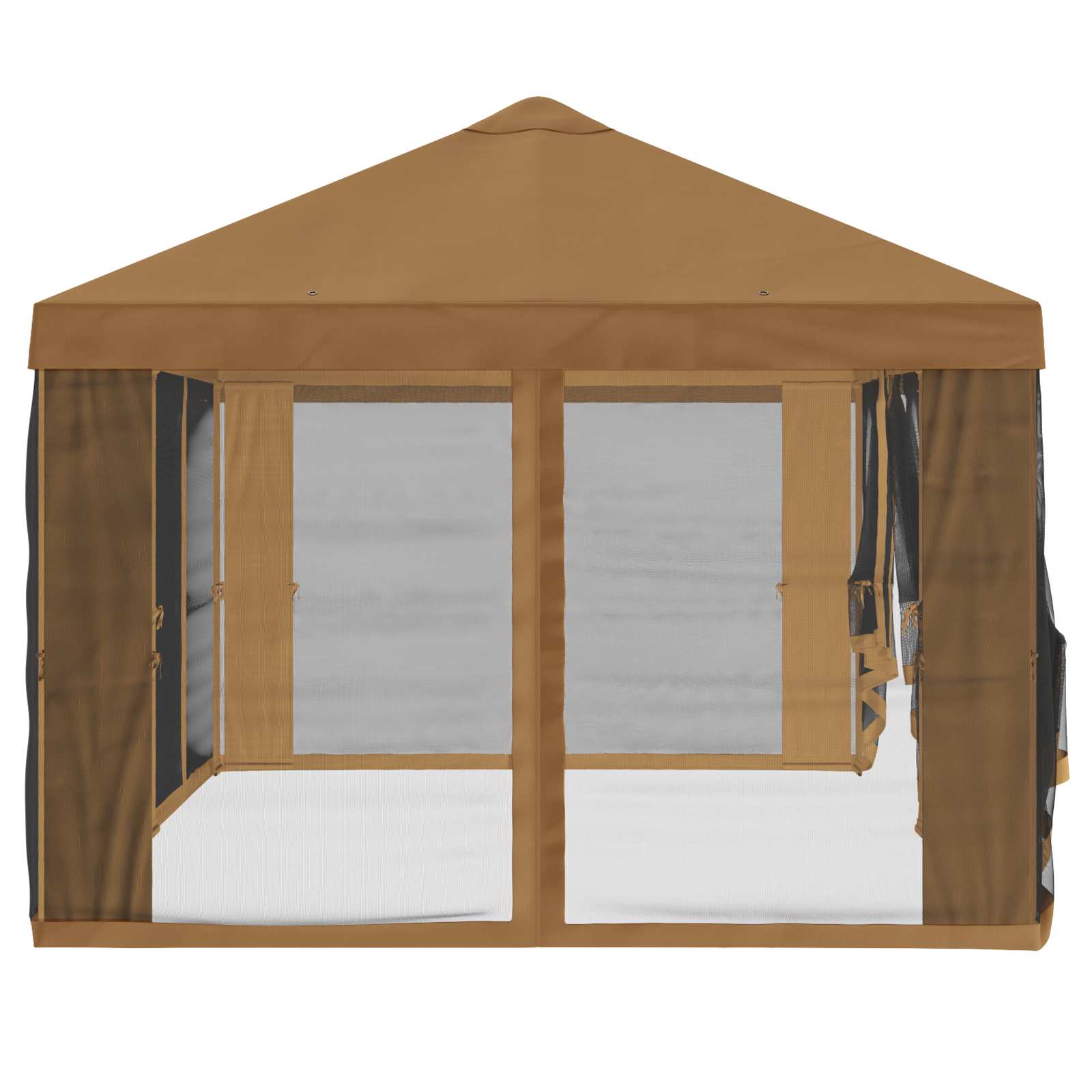 Gazebo Hoes met Zijwanden 6 x 3 m Beige Polyester 190 image 6