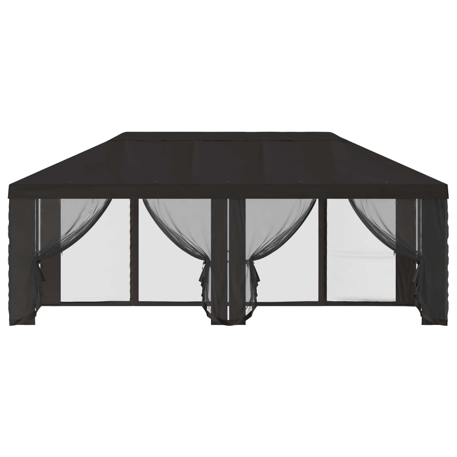 Gazebo Hoes met Zijwanden 6 x 3 m Antracietkleurig Polyester image 5