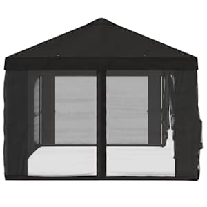 Kryt na altán s bočními stěnami 6 x 3 m Antracitová Polyester - obrázek 6