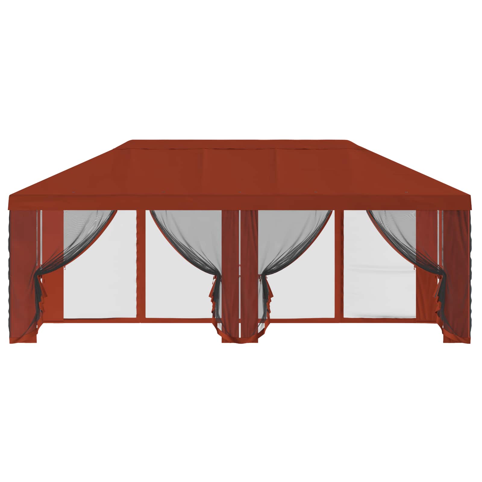Gazebo Hoes met Zijwanden 6 x 3 m Terracotta Polyester 190 image 5