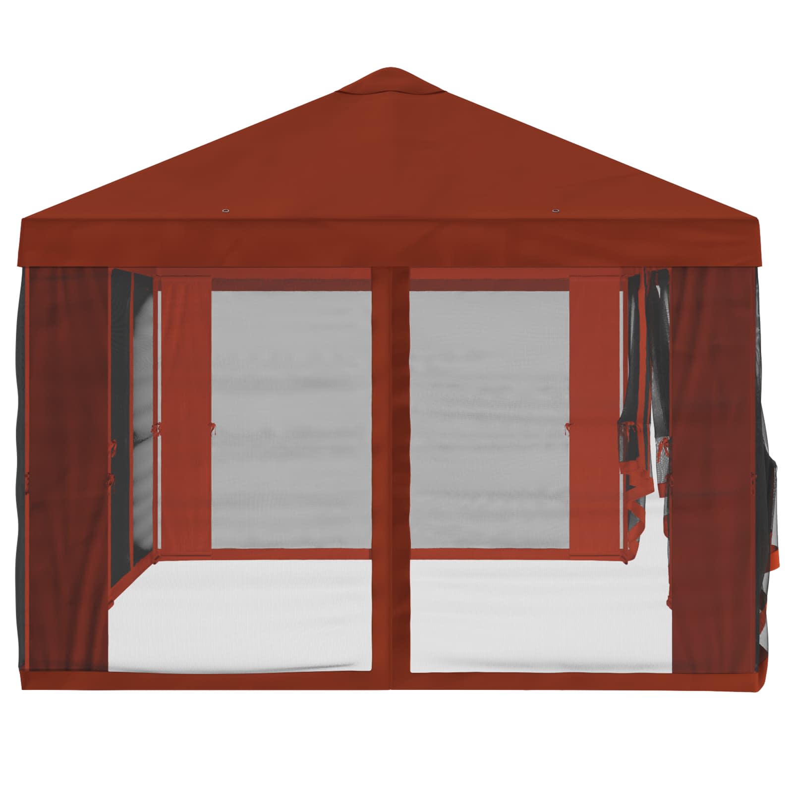 Gazebo Hoes met Zijwanden 6 x 3 m Terracotta Polyester 190 image 6