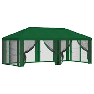 Kryt na altán s bočními stěnami 6 x 3 m Zelená Polyester 190 - obrázek 2