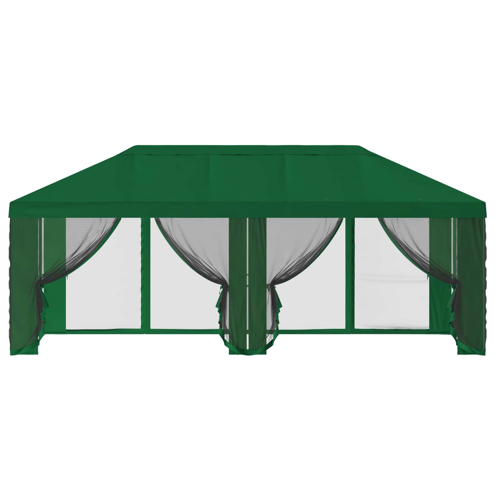 Gazebo Hoes met Zijwanden 6 x 3 m Groen Polyester 190 image 5