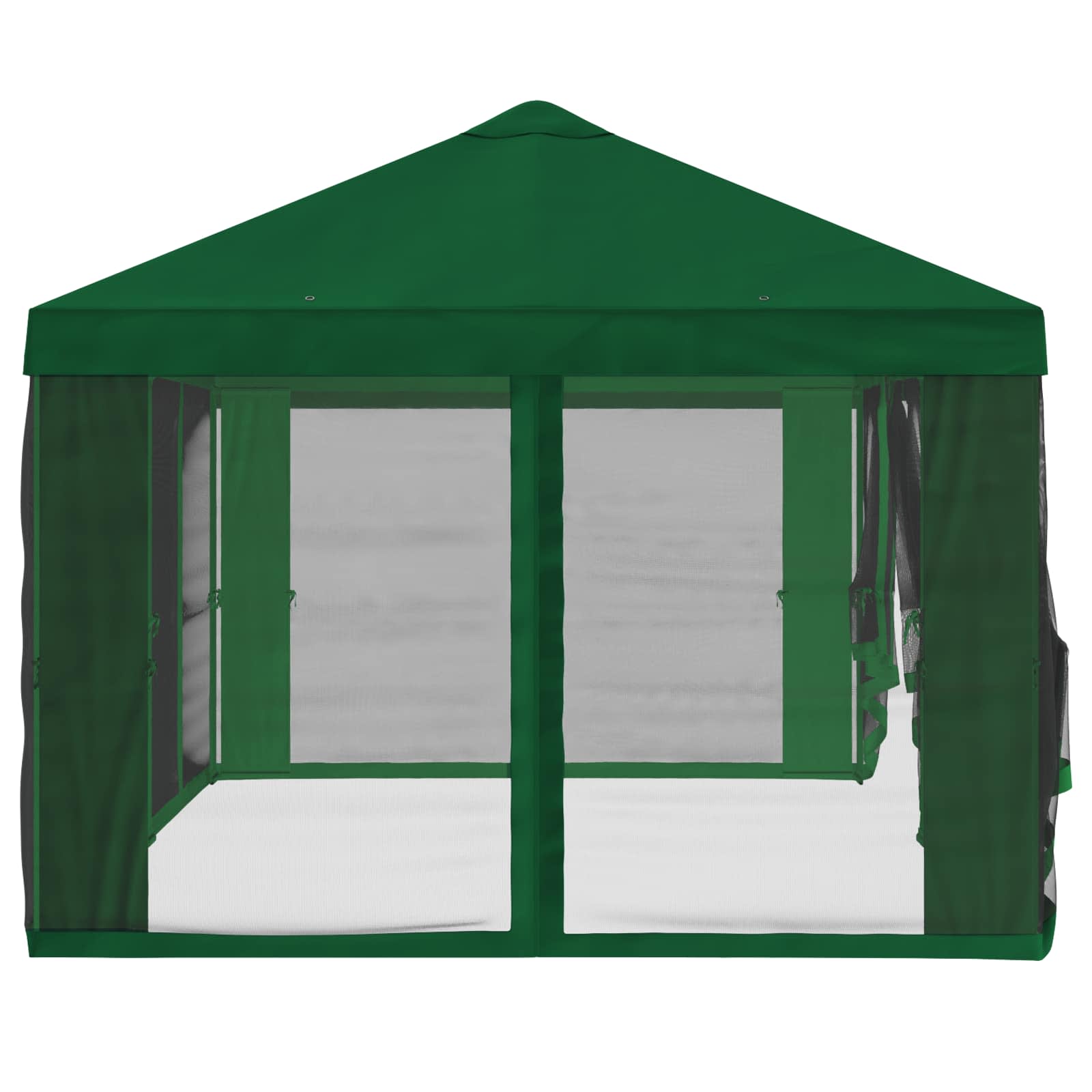 Gazebo Hoes met Zijwanden 6 x 3 m Groen Polyester 190 image 6
