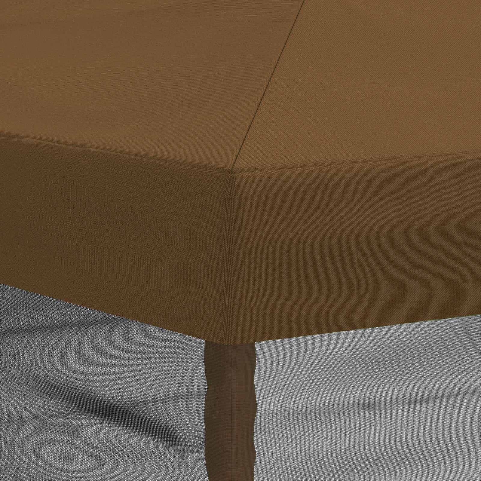 Gazebo Hoes met Zijwanden 6 x 3 m Taupe Polyester 190 image 8