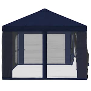 Kryt na altán s bočními stěnami 6 x 3 m Modrá Polyester 190 - obrázek 6