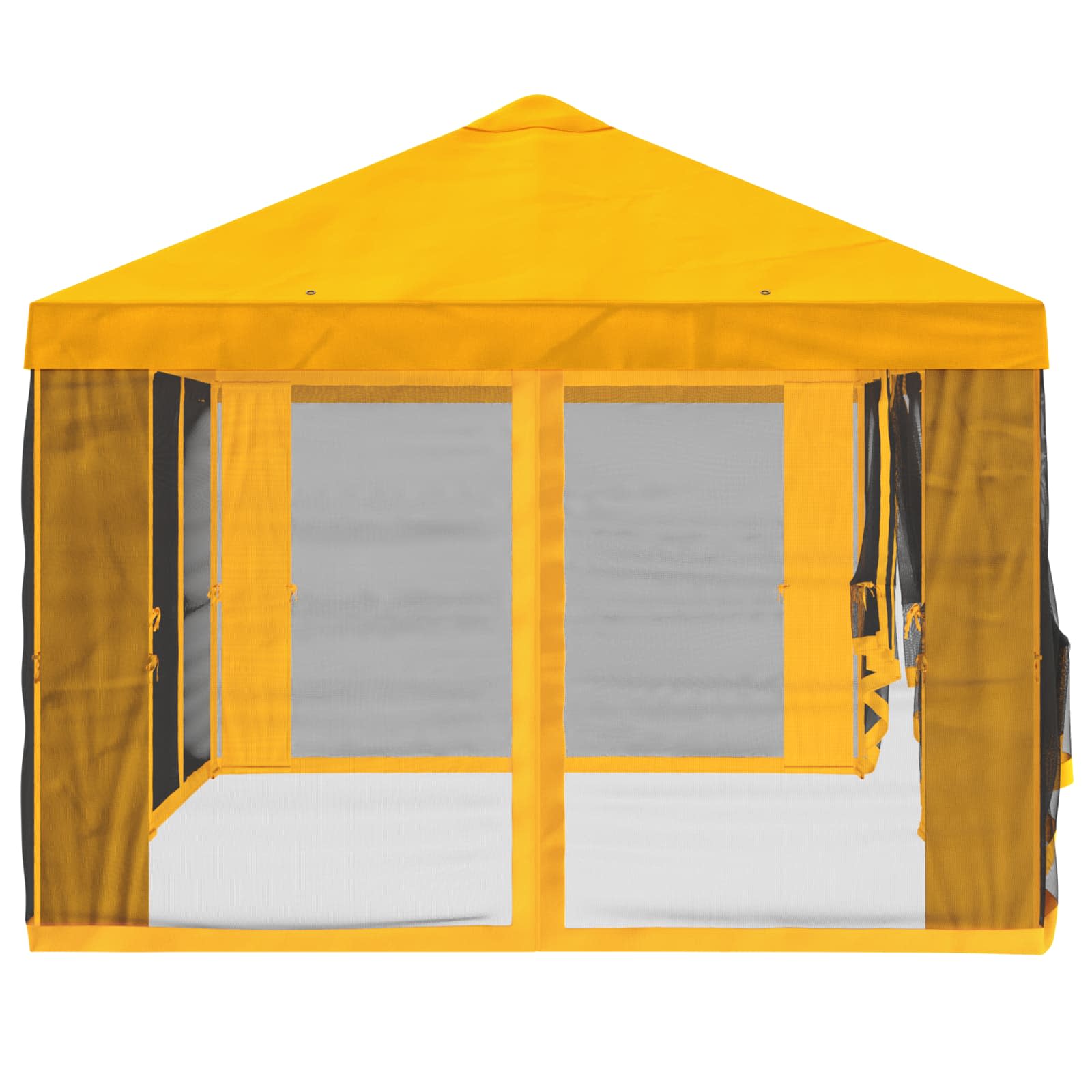 Gazebo Hoes met Zijwanden 6 x 3 m Geel Polyester 190 image 6