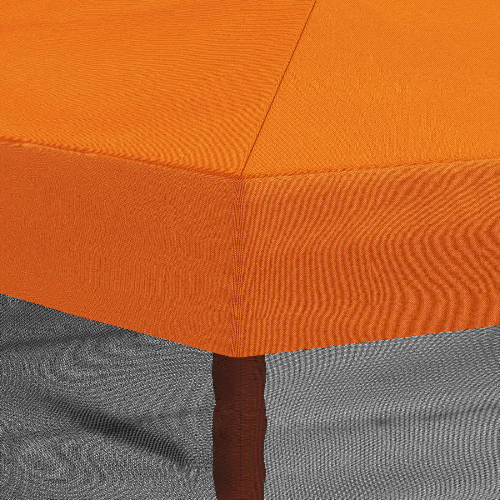 Gazebo Hoes met Zijwanden 6 x 3 m Oranje Polyester 190 image 7