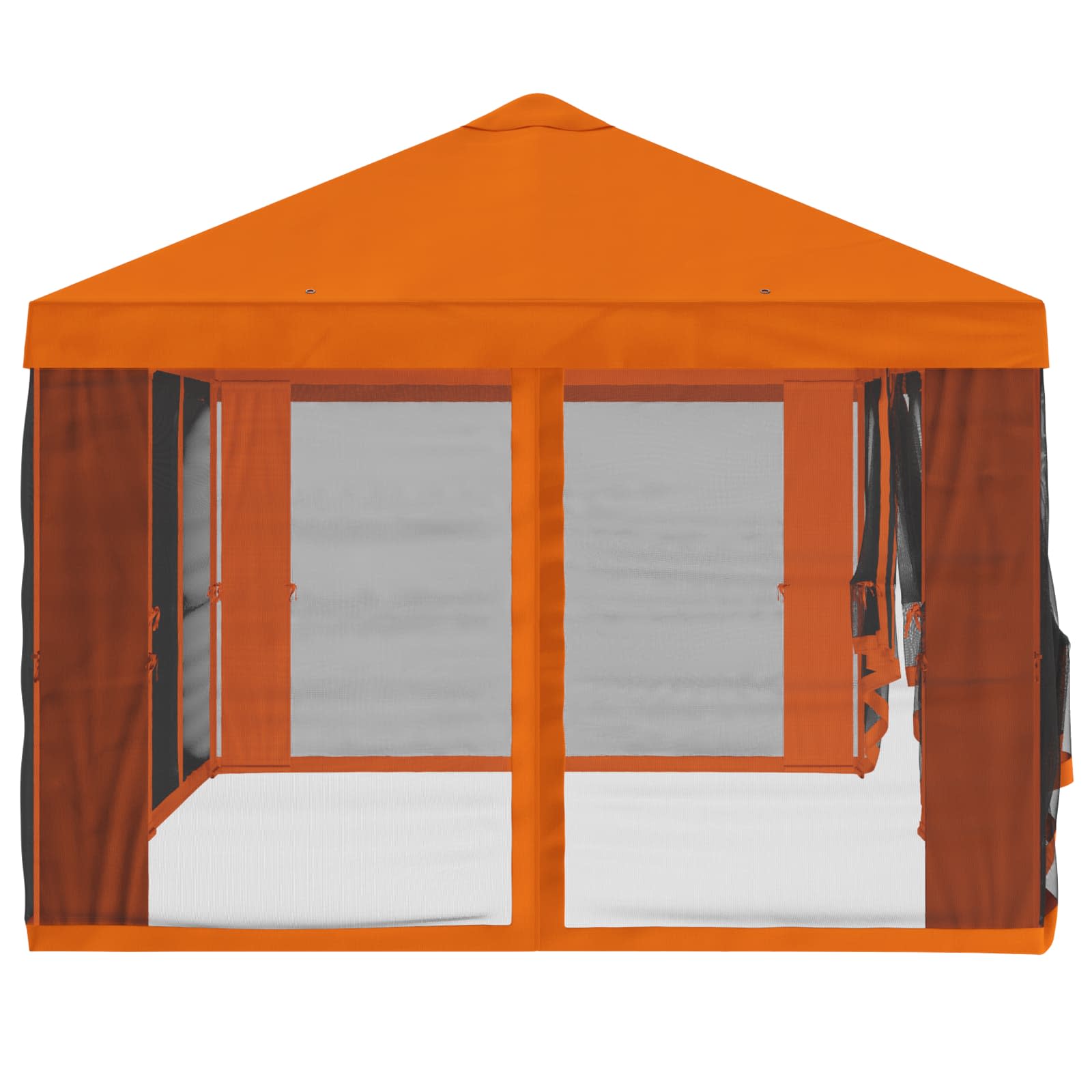 Gazebo Hoes met Zijwanden 6 x 3 m Oranje Polyester 190 image 6