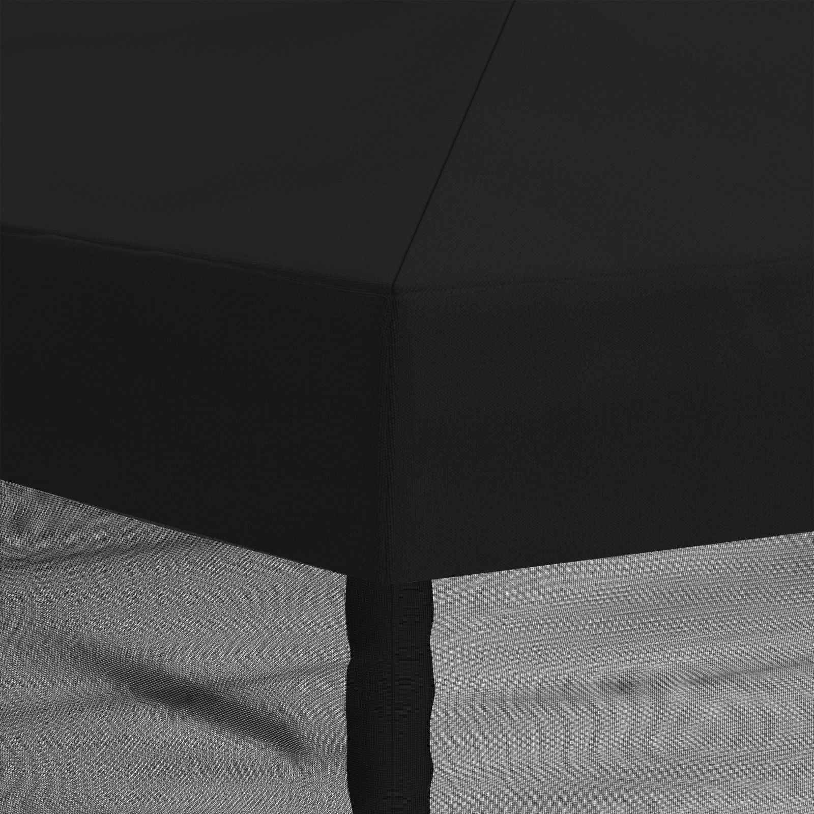Gazebo Hoes met Zijwanden 6 x 3 m Zwart Polyester 190 image 8