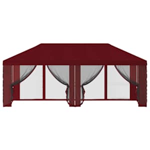 Kryt na altán s bočními stěnami 6 x 3 m Vínová Polyester 190 - obrázek 5