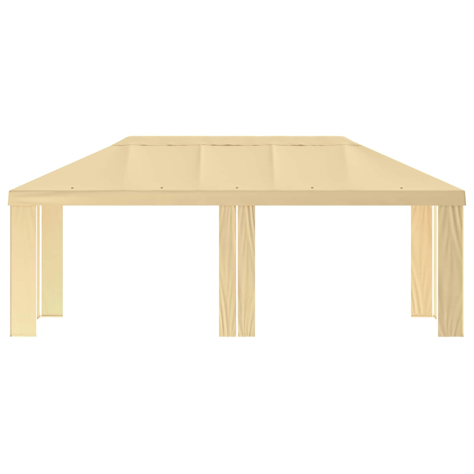 Paviljoenhoes 6 x 3 m Crèmekleurig Polyester 190 gsm image 3