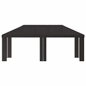 Plachta na altán 6 x 3 m Antracitová Polyester 190 gsm - obrázek 3