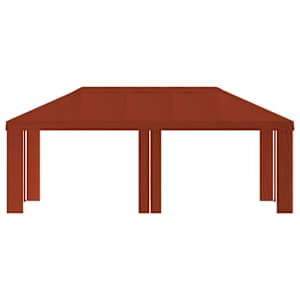 Plachta na altán 6 x 3 m Cihlová Polyester 190 gsm - obrázek 3