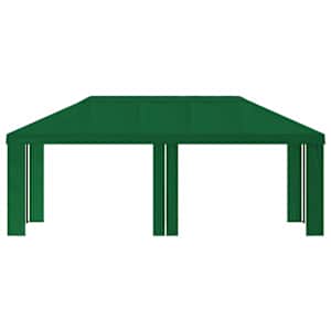 Plachta na altán 6 x 3 m Zelená Polyester 190 gsm - obrázek 3