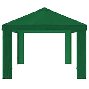Plachta na altán 6 x 3 m Zelená Polyester 190 gsm - obrázek 4