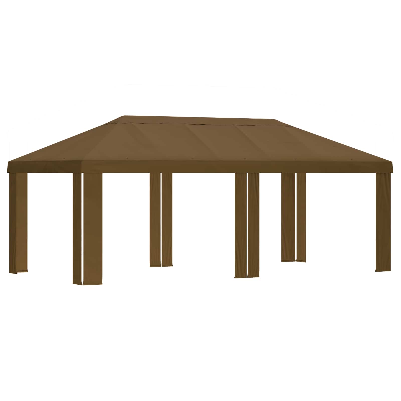 Paviljoenhoes 6 x 3 m Taupe Polyester 190 gsm image 2