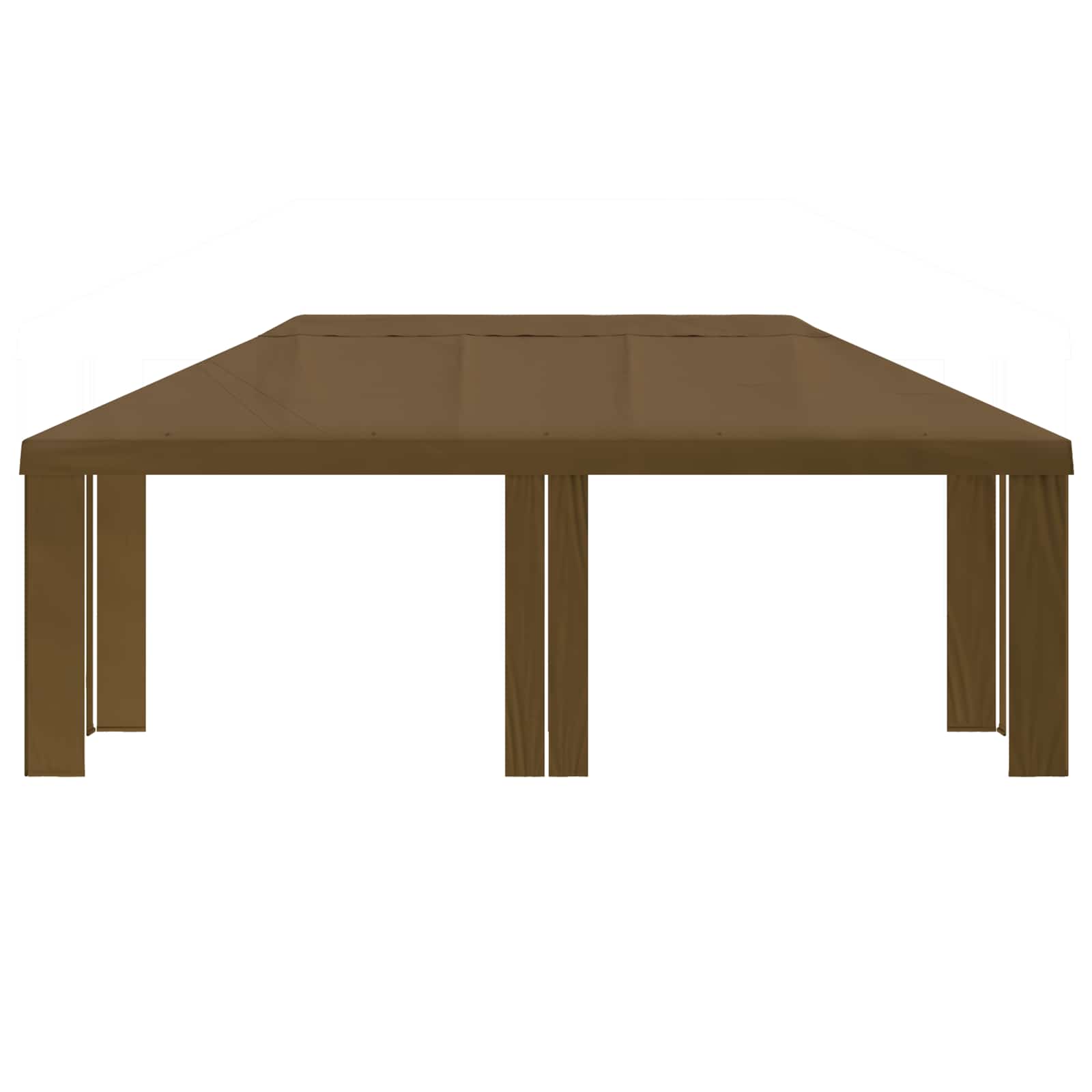 Paviljoenhoes 6 x 3 m Taupe Polyester 190 gsm image 3