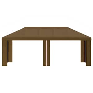 Plachta na altán 6 x 3 m Taupe Polyester 190 gsm - obrázek 3