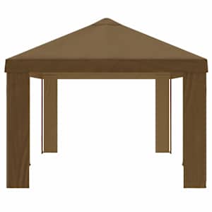 Plachta na altán 6 x 3 m Taupe Polyester 190 gsm - obrázek 4