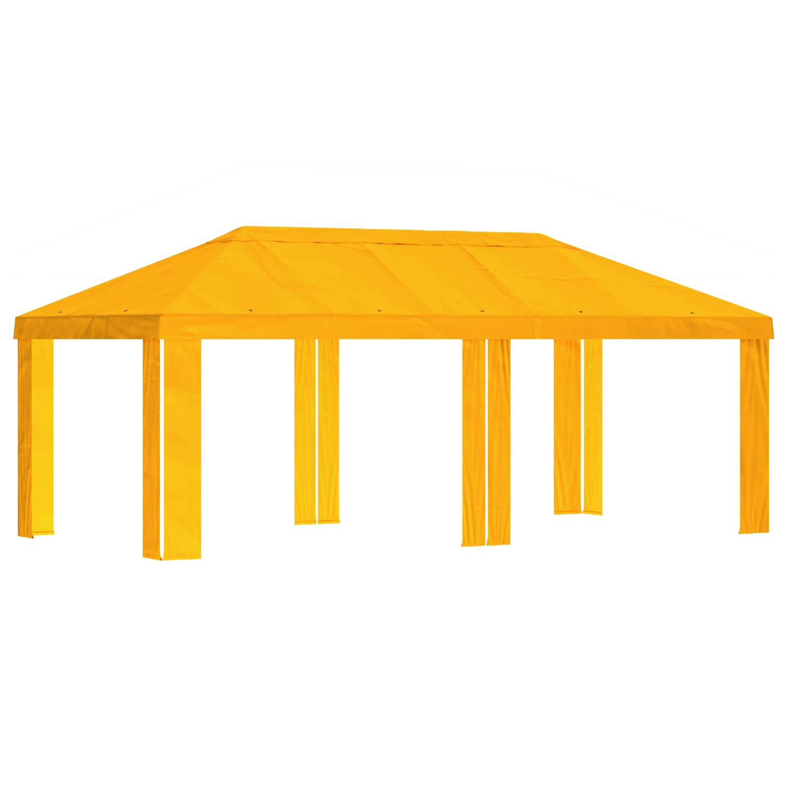 Paviljoenhoes 6 x 3 m Geel Polyester 190 gsm image 2