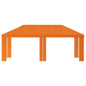 Plachta na altán 6 x 3 m Oranžová Polyester 190 gsm - obrázek 3