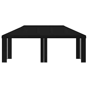 Plachta na altán 6 x 3 m Černá Polyester 190 gsm - obrázek 3