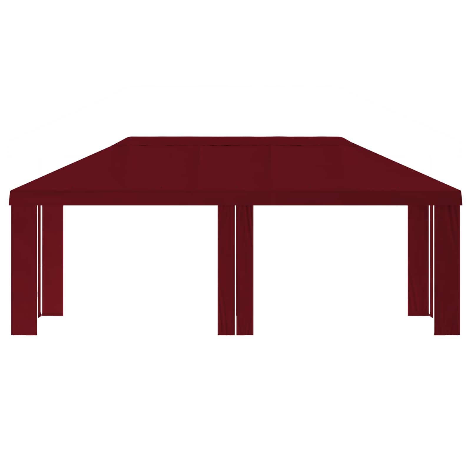 Paviljoenhoes 6 x 3 m Bordeauxrood Polyester 190 gsm image 3