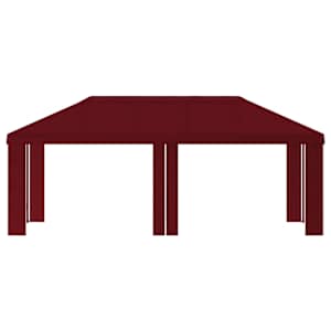 Plachta na altán 6 x 3 m Vínová Polyester 190 gsm - obrázek 3