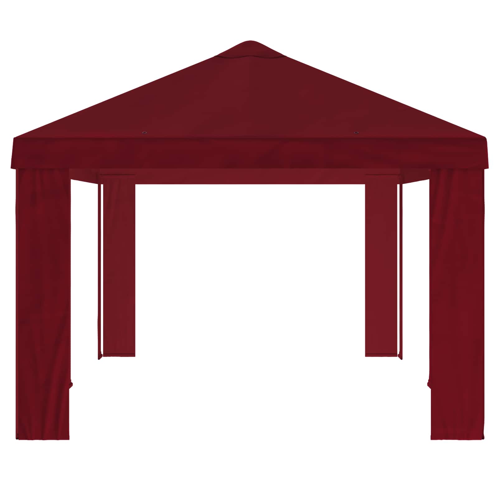 Paviljoenhoes 6 x 3 m Bordeauxrood Polyester 190 gsm image 4