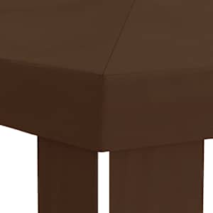 Plachta na altán 6 x 3 m Hnědá Polyester 190 gsm - obrázek 5
