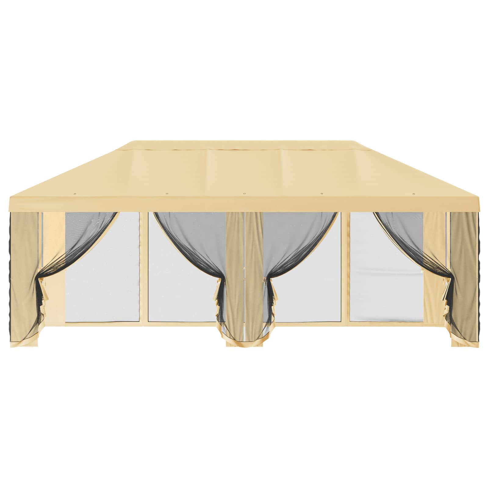 Gazebo Hoes met Zijwanden Crèmekleurig 600,5 x 300,5 cm image 5