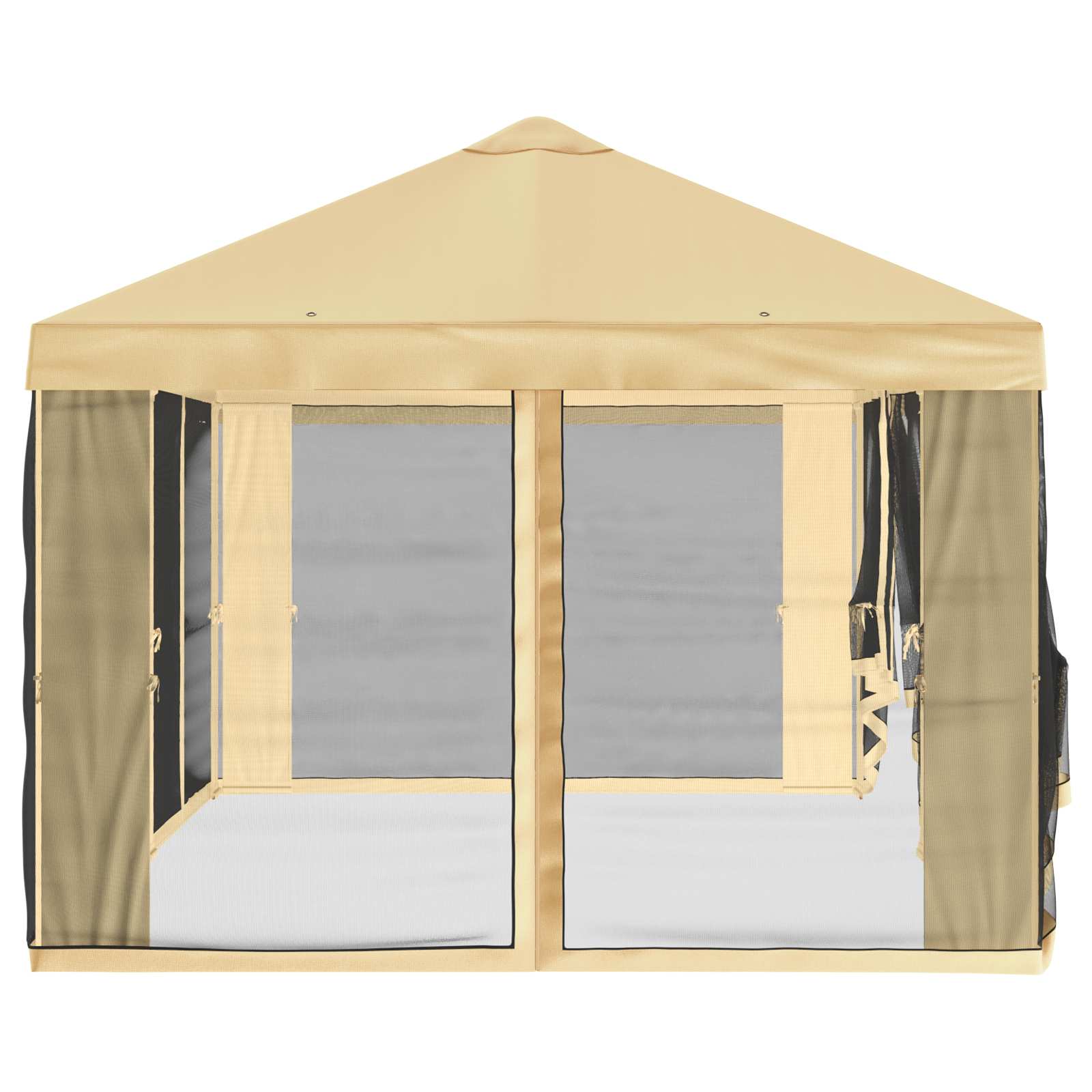 Gazebo Hoes met Zijwanden Crèmekleurig 600,5 x 300,5 cm image 6