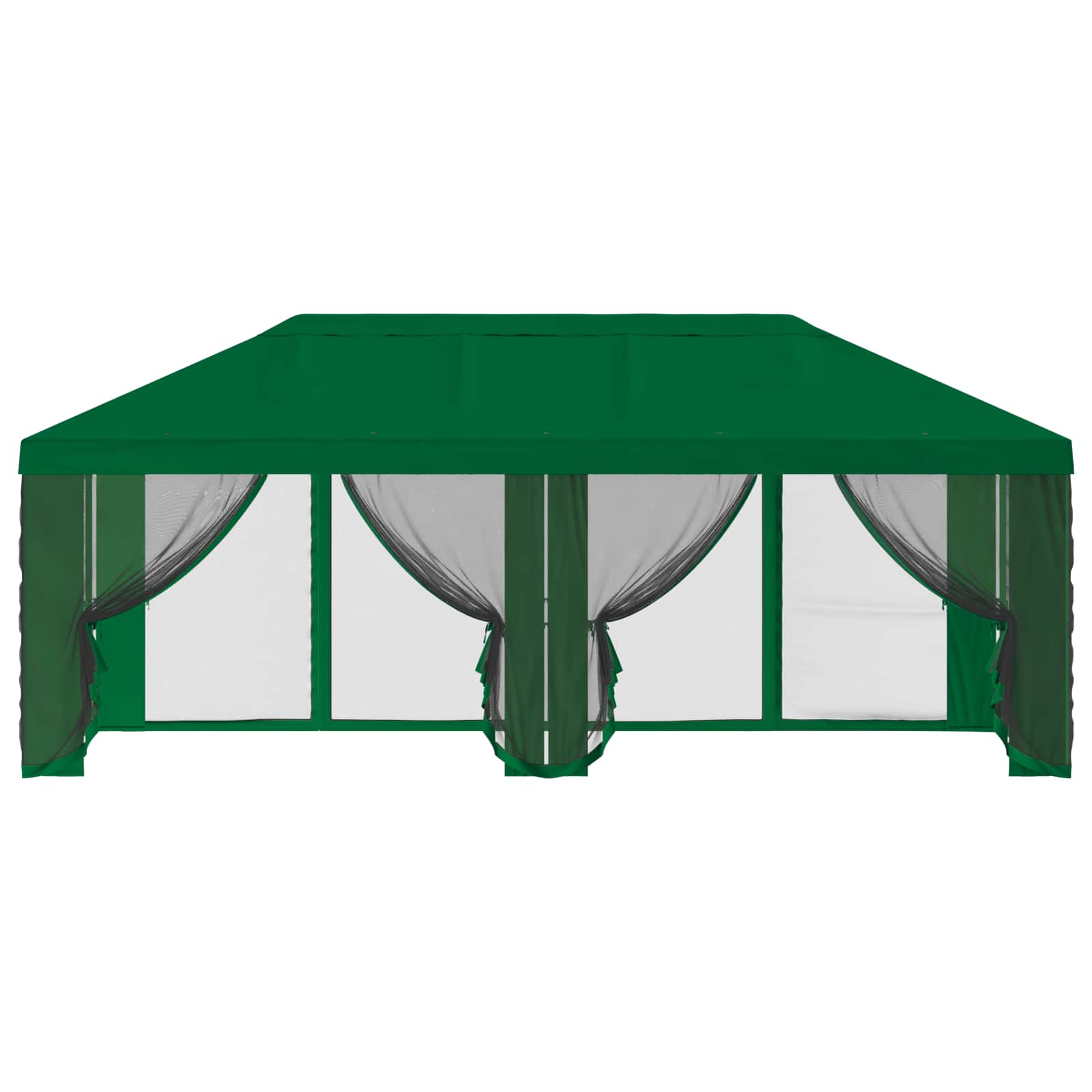 Gazebo Hoes met Zijwanden Groen 600,5 x 300,5 cm Polyester image 5