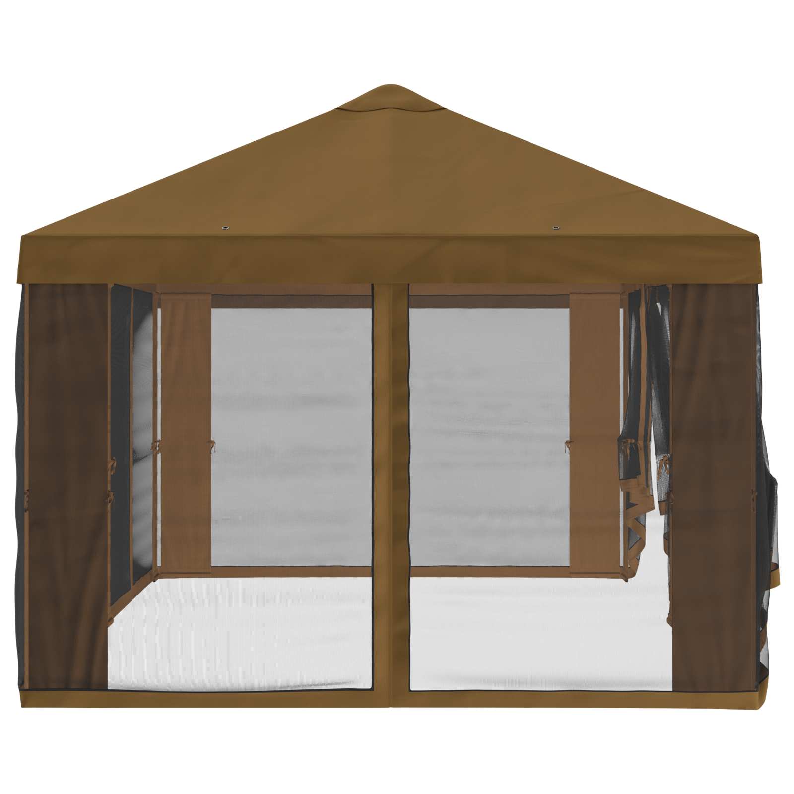 Gazebo Hoes met Zijwanden Taupe 600,5 x 300,5 cm Polyester image 6