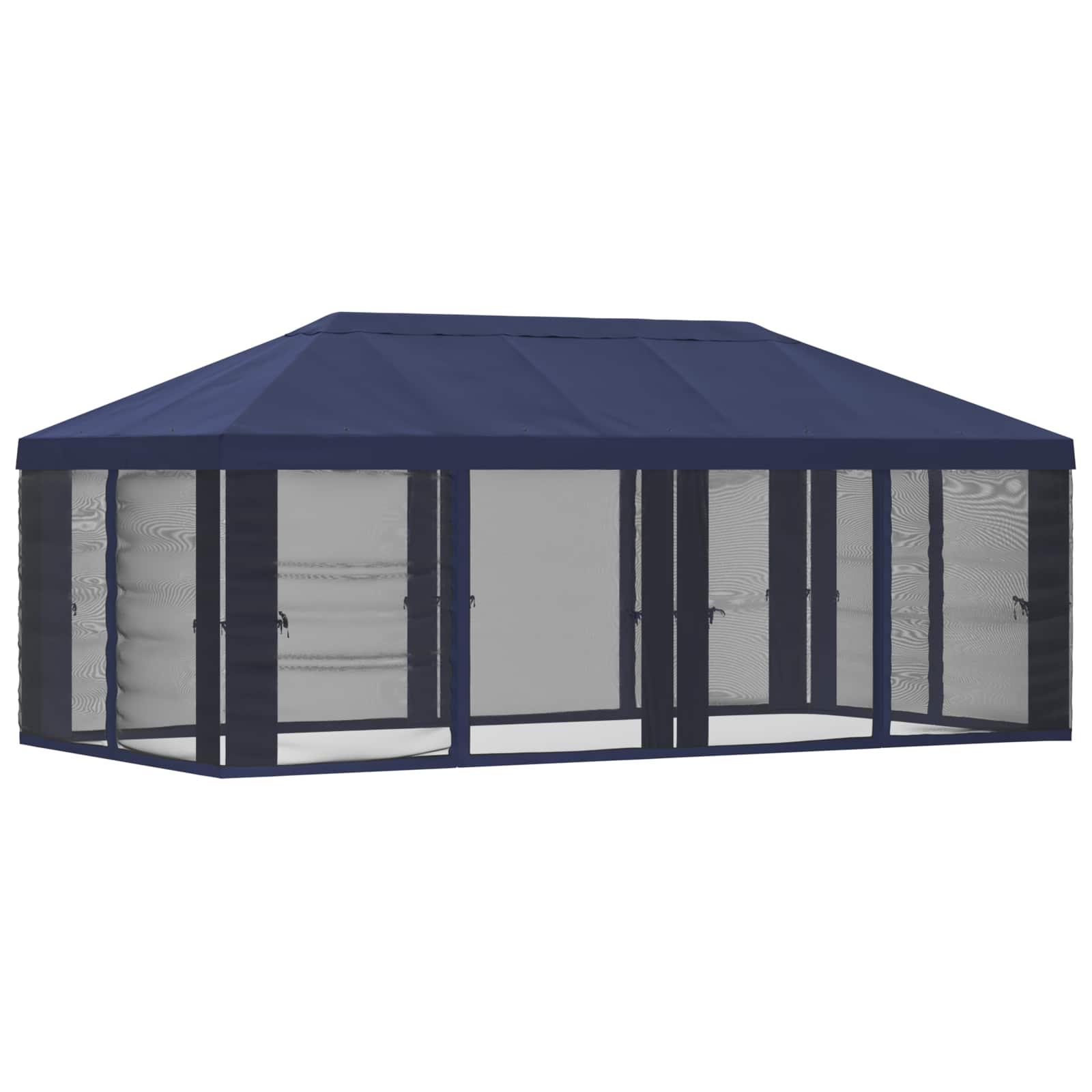 Gazebo Hoes met Zijwanden Blauw 600,5 x 300,5 cm Polyester image 3