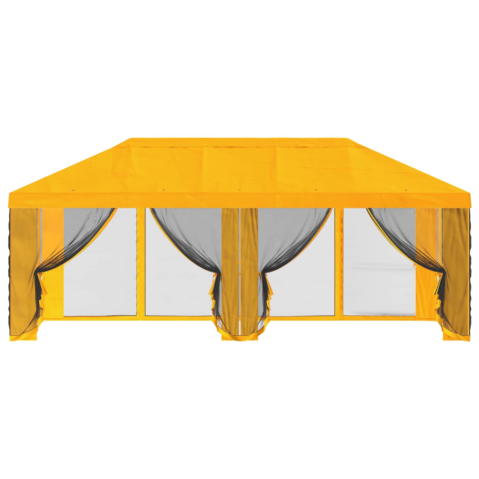 Gazebo Hoes met Zijwanden Geel 600,5 x 300,5 cm Polyester image 5
