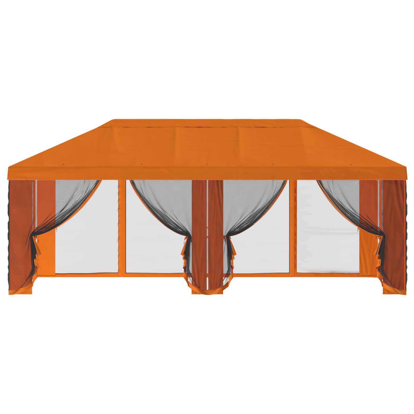 Gazebo Hoes met Zijwanden Oranje 600,5 x 300,5 cm Polyester image 5