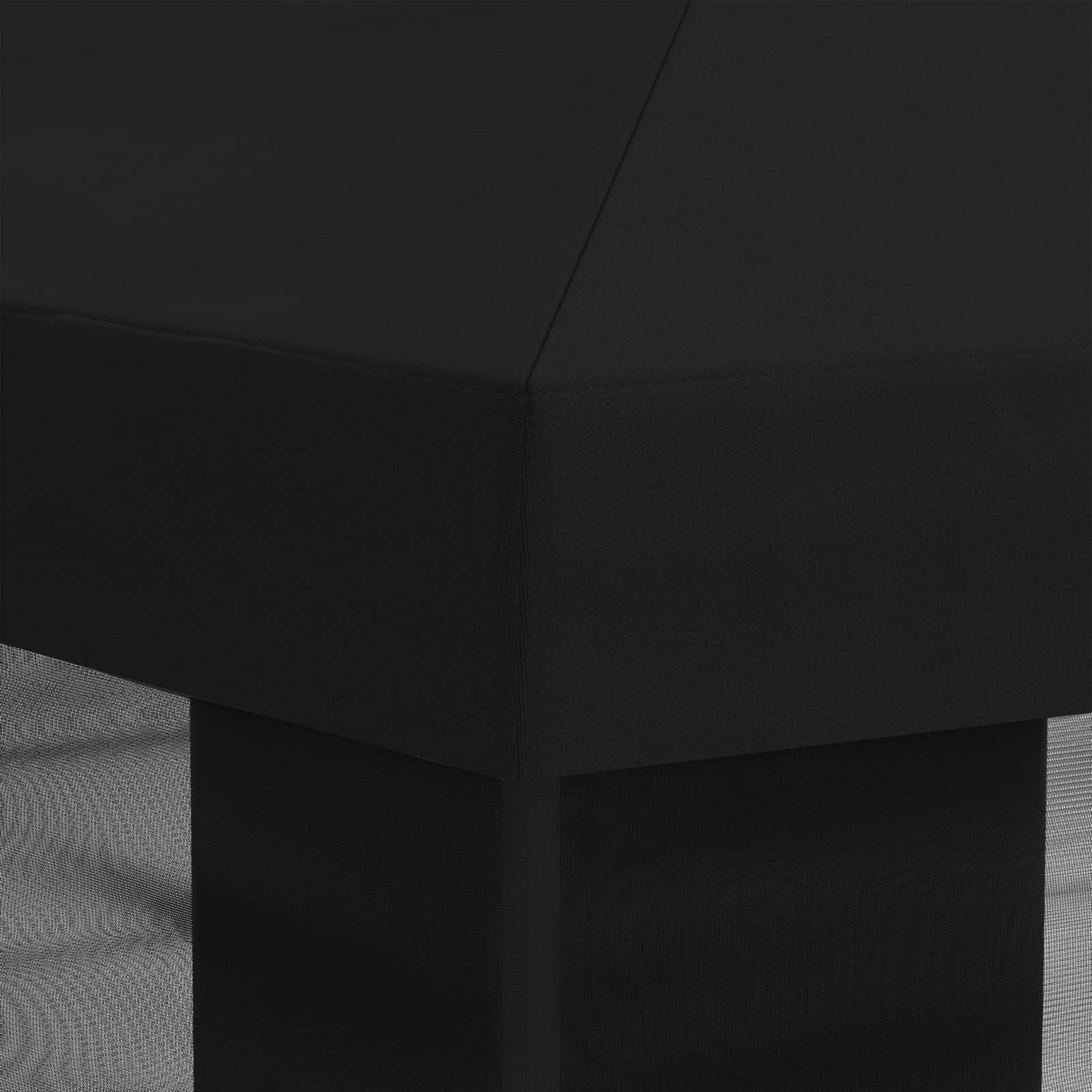 Gazebo Hoes met Zijwanden Zwart 600,5 x 300,5 cm Polyester image 7