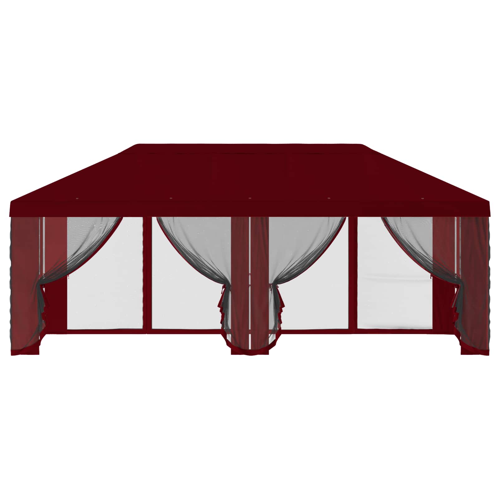 Gazebo Hoes met Zijwanden Bordeauxrood 600,5 x 300,5 cm image 5
