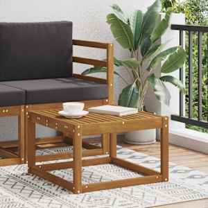 Zunanja miza Masiven les akacije Naravna 59 x 59 x 37 cm