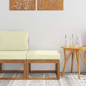 Zunanji puf Masiven les akacije Naravna