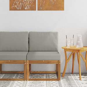 Srednji zunanji kavč Masiven les akacije