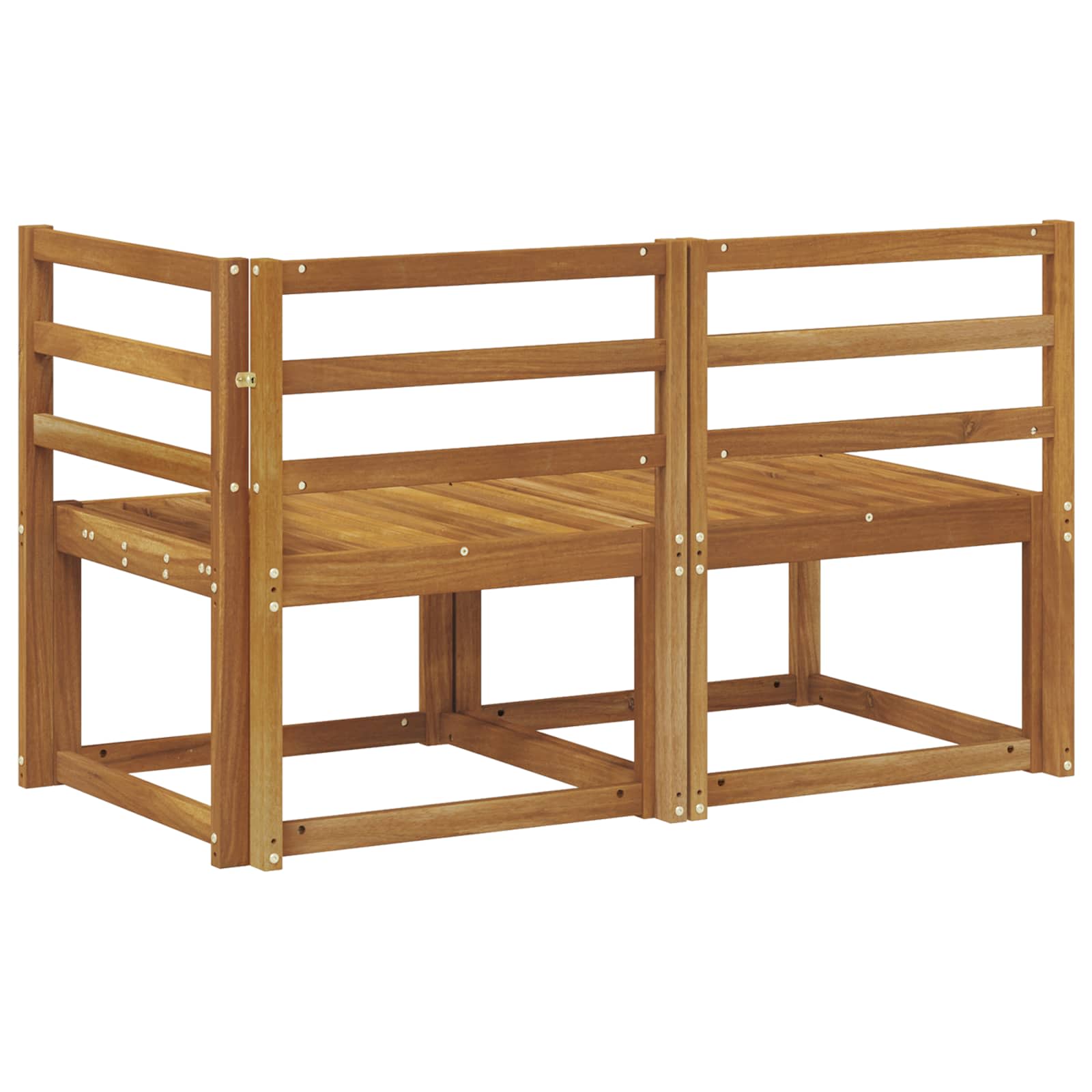 Outdoor Midden- en Hoeksalon 2 Stuk Naturel Massief Acaciahout image 5