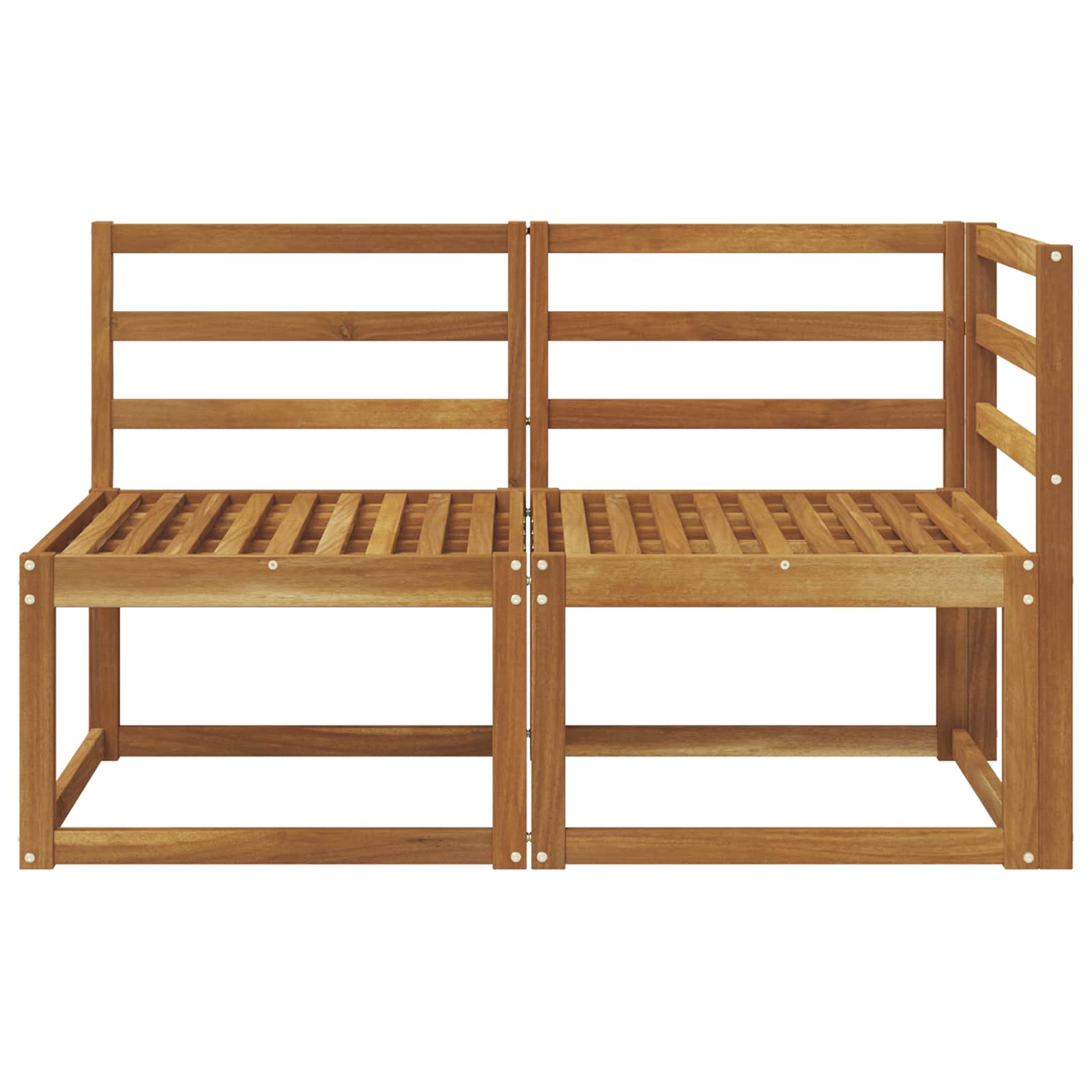 Outdoor Midden- en Hoeksalon 2 Stuk Naturel Massief Acaciahout image 3