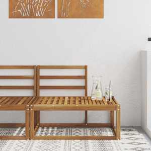 Zunanji končni kavč Naravna 91 x 63 x 73 cm Masiven les akacije