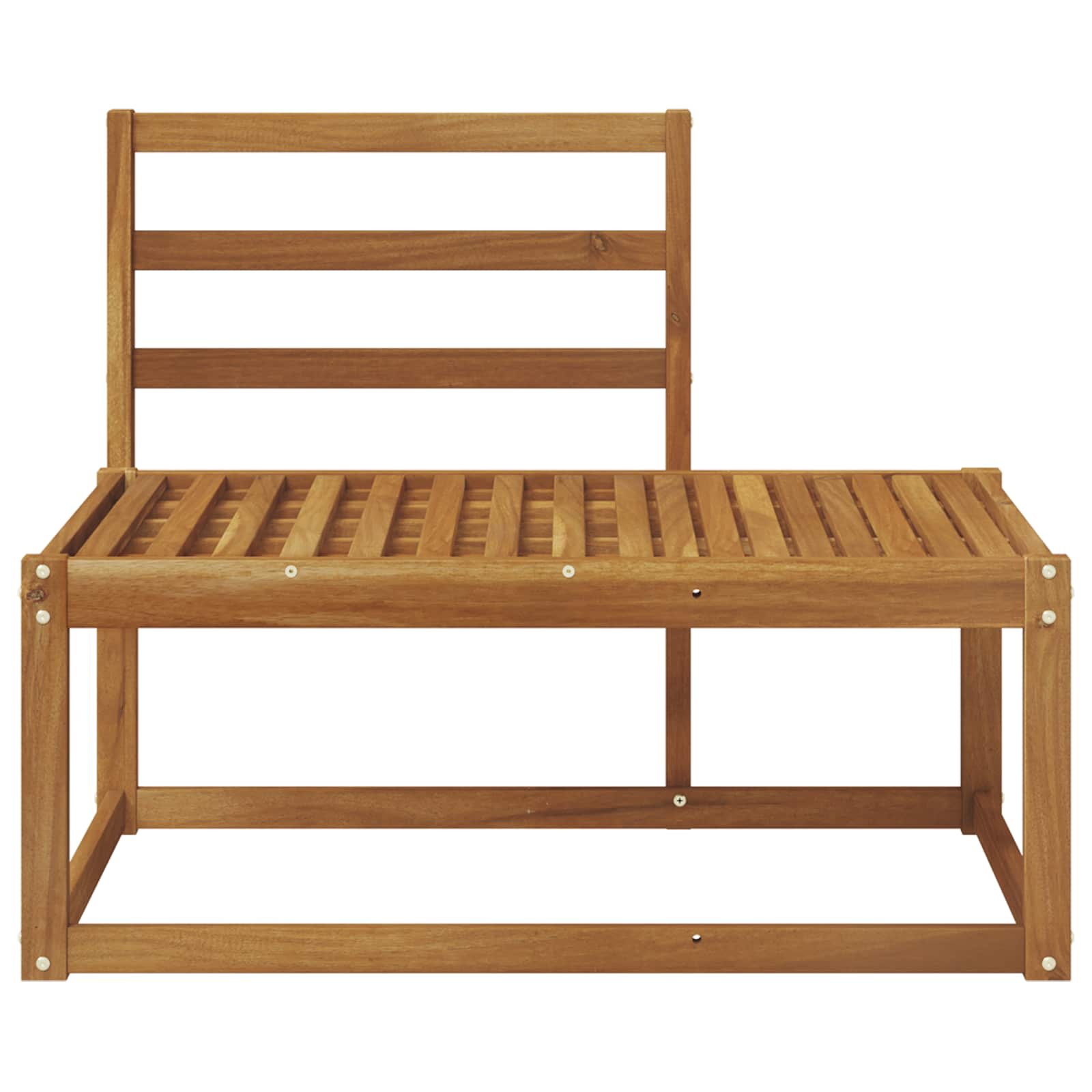 Zunanji končni kavč Naravna 91 x 63 x 73 cm Masiven les akacije - slika 4